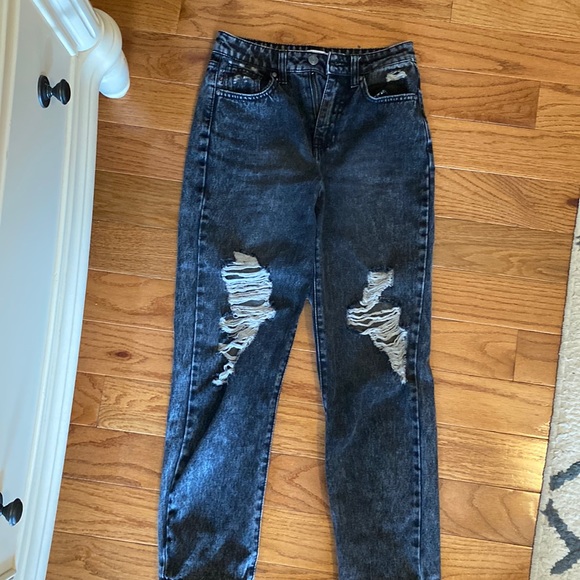 Tillys Jeans black/gray color washed out kind of look - Picture 1 of 3